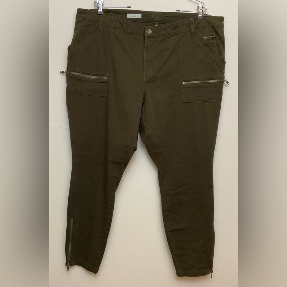 Kut From The Kloth Ankle Skinny Jeans Size 16 Olive